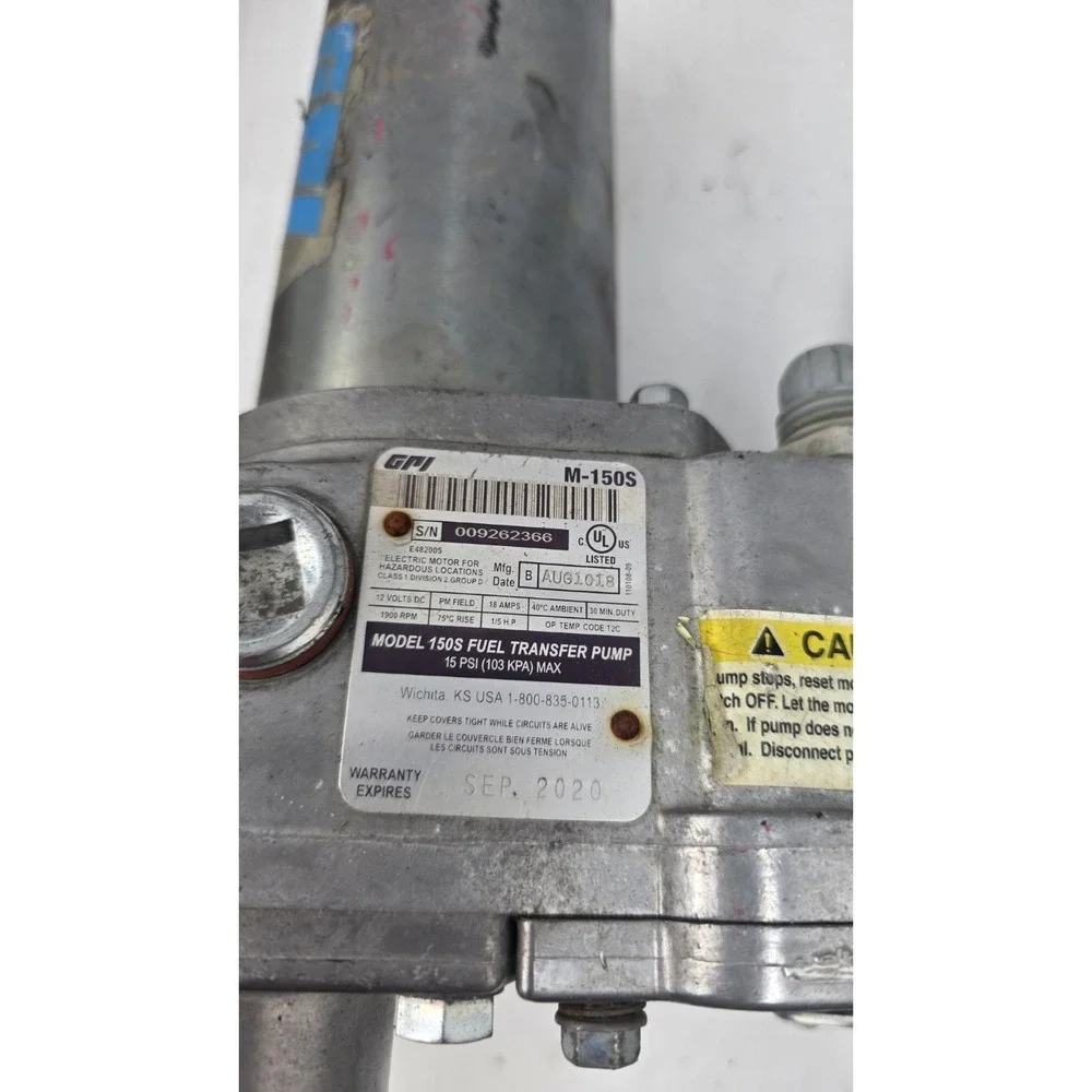 GPI  M-150S 12 Volt Electric Gear Pump (15 GPM)